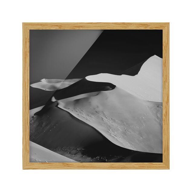 Poster con cornice - Deserto - Estratto Dunes - Quadrato 1:1