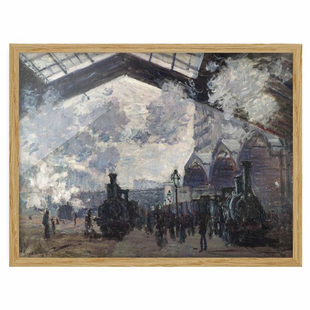 Poster con cornice - Claude Monet - Gare Saint Lazare - Orizzontale 3:4