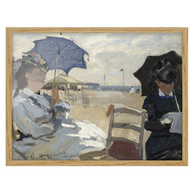 Poster con cornice - Claude Monet - Beach At Trouville - Orizzontale 3:4