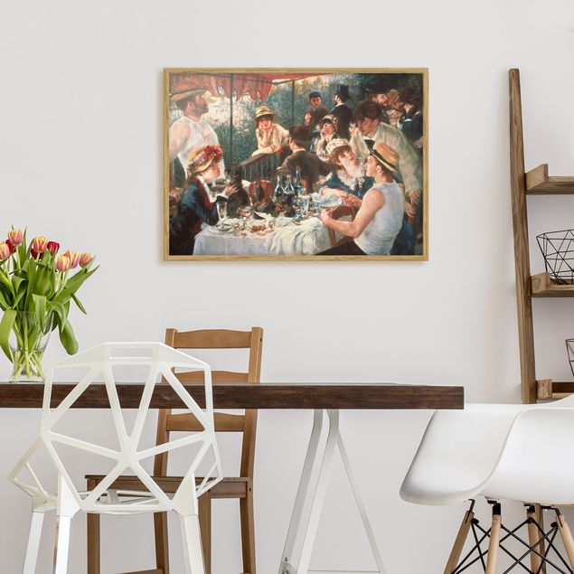 Poster con cornice - Auguste Renoir - La colazione dei canottieri - Orizzontale 3:4