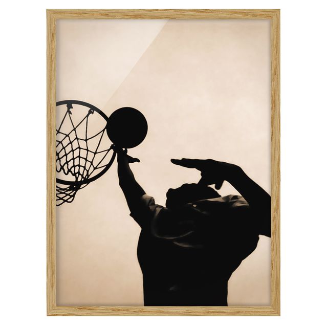 Poster con cornice - Basketball - Verticale 4:3
