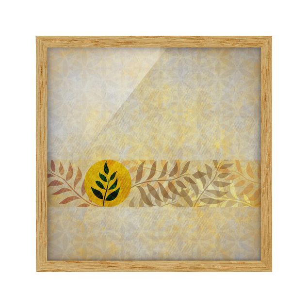 Poster con cornice - Asian Patterns - Quadrato 1:1