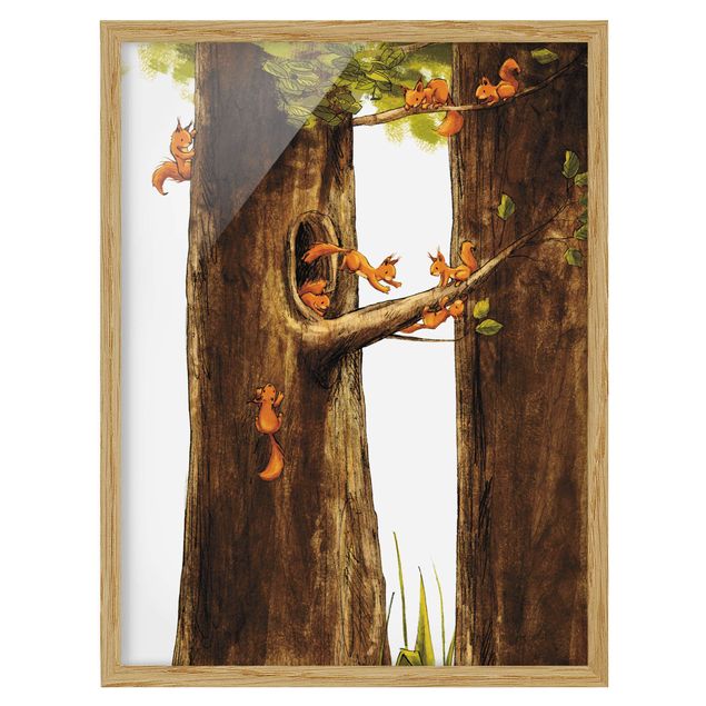 Poster con cornice - Home Of Squirrel - Verticale 4:3