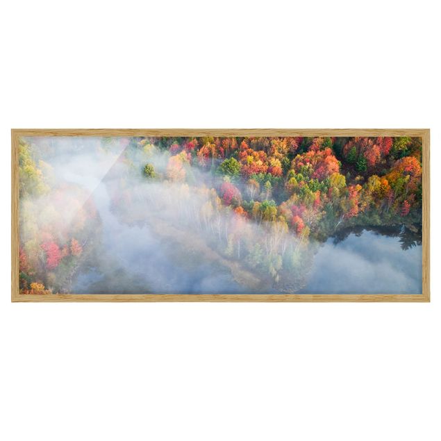 Poster con cornice - Veduta aerea - Sinfonia d'autunno - Panorama formato orizzontale