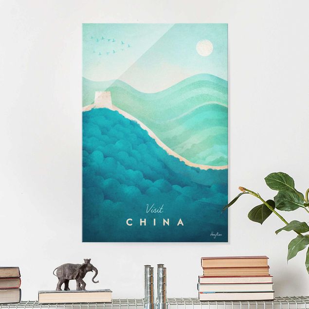 Lavagna magnetica vetro Poster di viaggio - Cina
