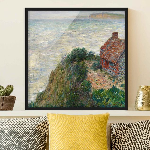 Poster con cornice - Claude Monet - Fisherman's House Petit Ailly - Quadrato 1:1