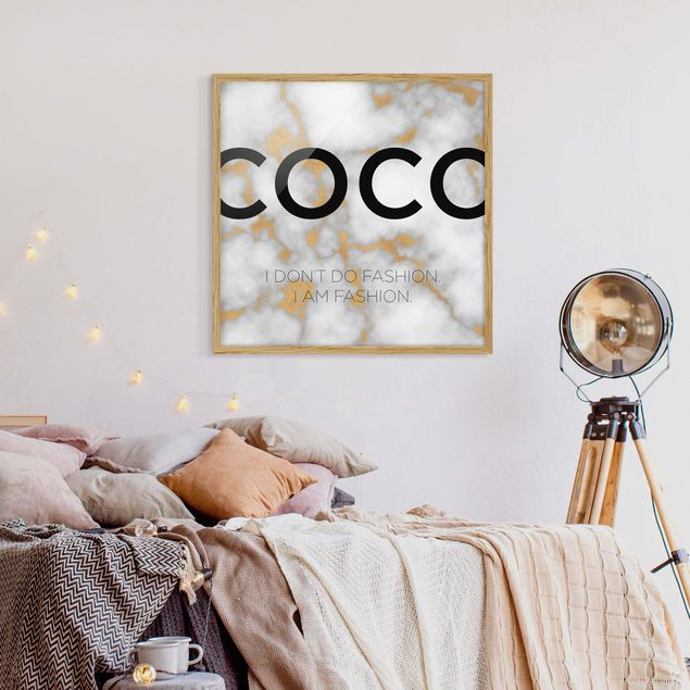 Poster con cornice - Coco - I Don't Do Fashion - Quadrato 1:1