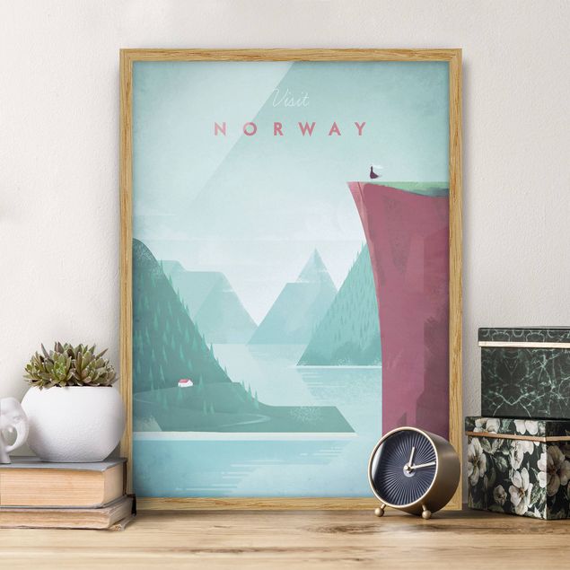 Poster con cornice - Poster di viaggio - Norvegia - Verticale 4:3