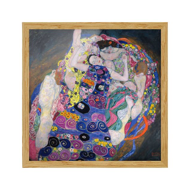 Poster con cornice - Gustav Klimt - The Virgin - Quadrato 1:1