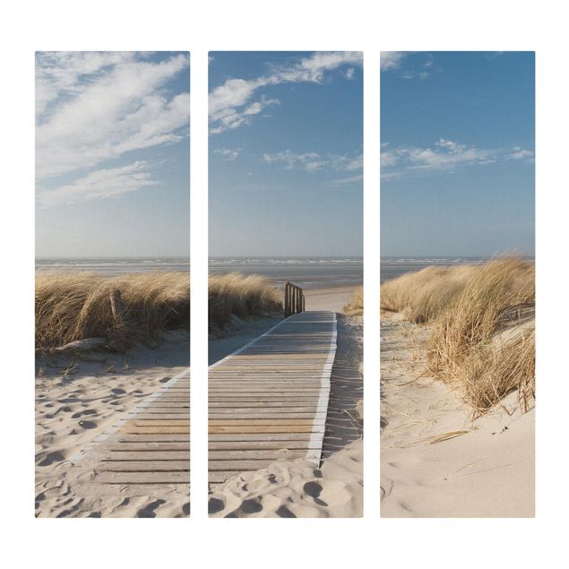 Stampa su tela 3 parti - Baltic Sea beach - Pannello