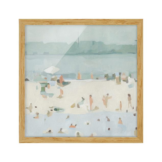 Poster con cornice - Sandbank In The Sea I - Quadrato 1:1
