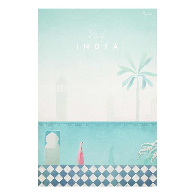 Quadro in vetro - Viaggi Poster - India - Verticale 3:2