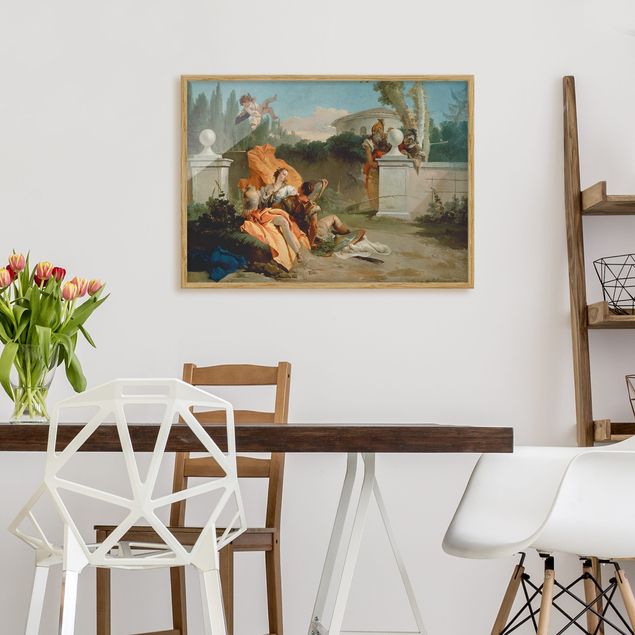 Poster con cornice - Giovanni Battista Tiepolo - Rinaldo And Armida - Orizzontale 3:4