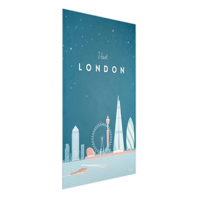 Quadro in vetro - Poster Viaggio - Londra - Verticale 3:2