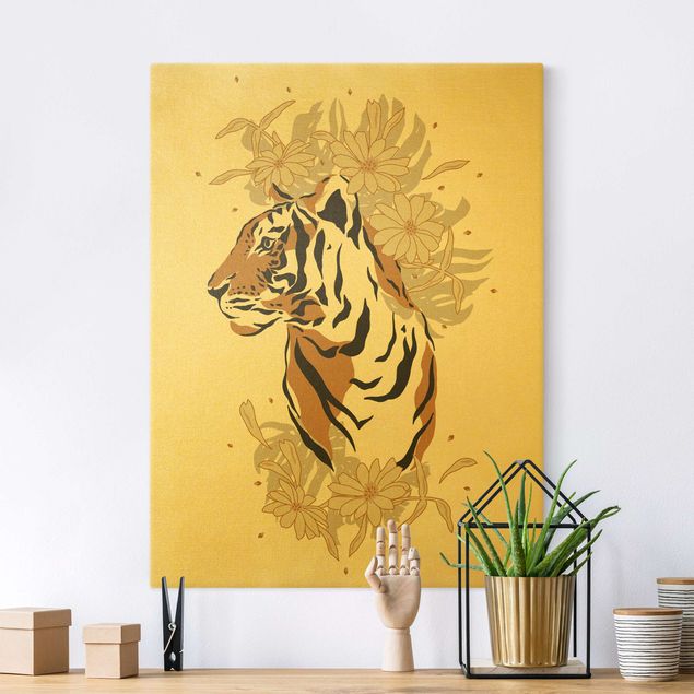 stampe animali Animali del Safari - Ritratto di tigre
