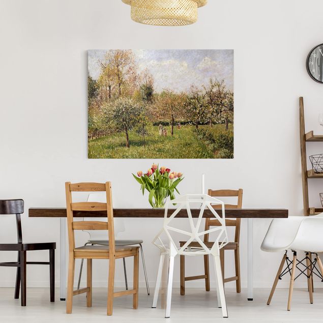 Stampe su tela paesaggio Camille Pissarro - Primavera a Eragny