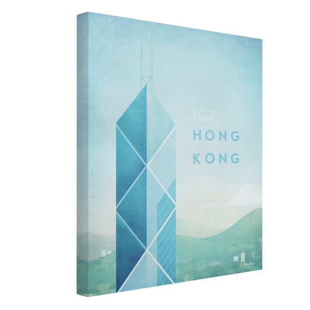 Stampe su tela città Poster di viaggio - Hong Kong