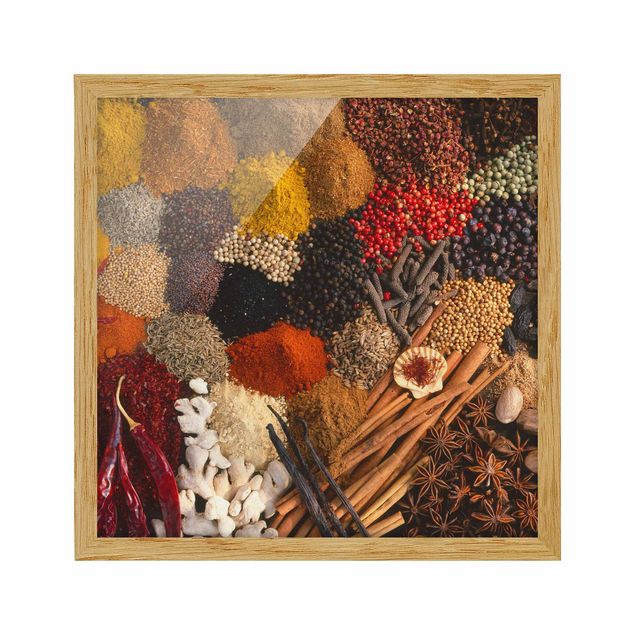 Poster con cornice - Exotic Spices - Quadrato 1:1