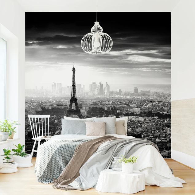 Carta da parati - La Torre Eiffel in Bianco e nero