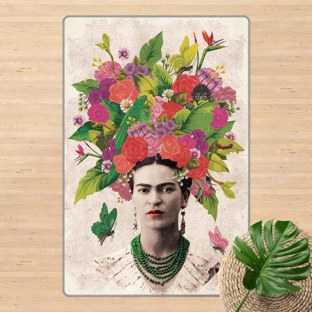 Tappeti fiori Frida Kahlo - Ritratto di fiori
