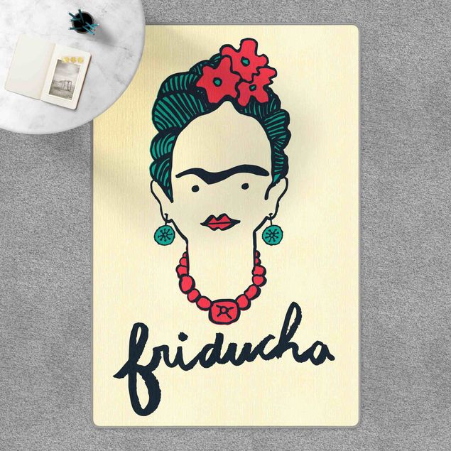 Tappeti crema Frida Kahlo - Friducha