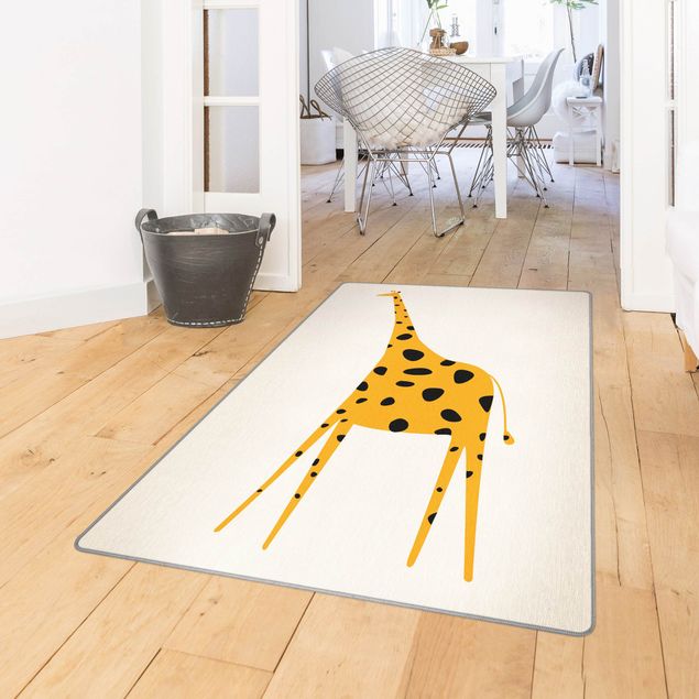 Tappeti moderni soggiorno Giraffa gialla