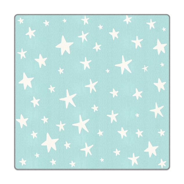 Tappeti  - Grandi stelle disegnate con cielo blu