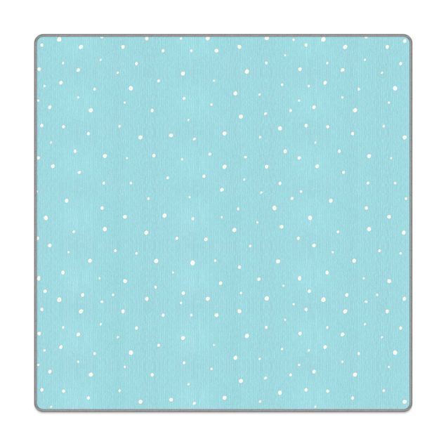 Tappeti  - Piccoli punti disegnati su blu pastello