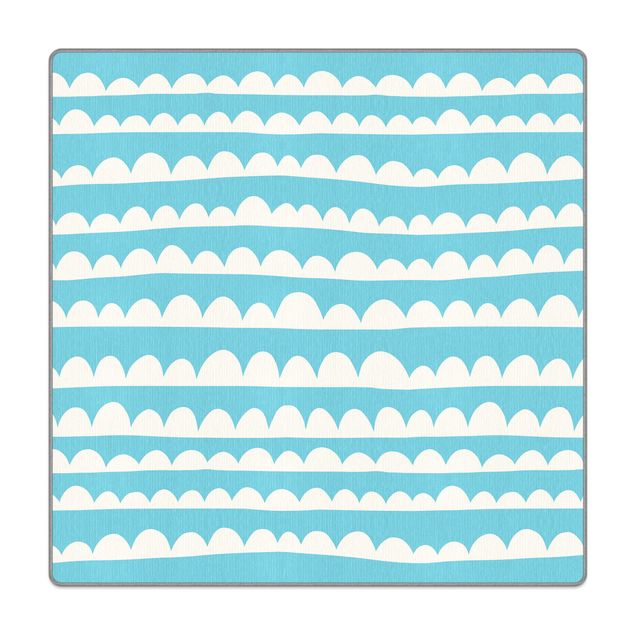 Tappeti  - Fasce di nuvole bianche disegnate nel cielo blu