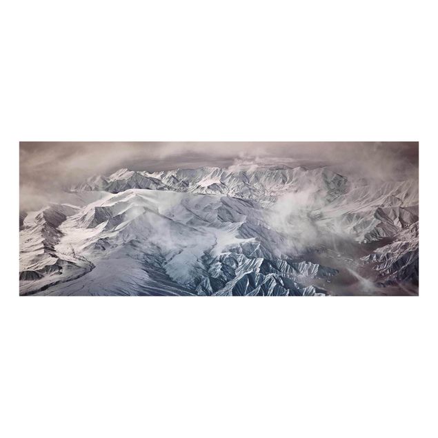 Quadro in vetro - Montagne del Tibet - Panoramico