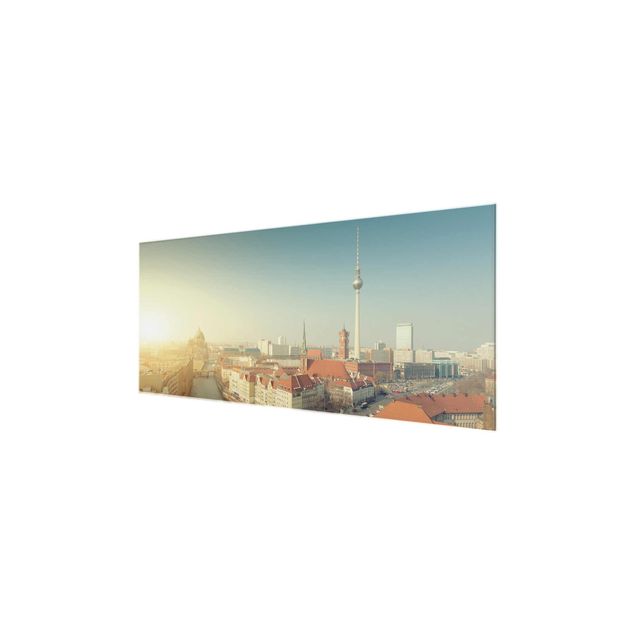 Quadro in vetro - Berlin morning - Panoramico