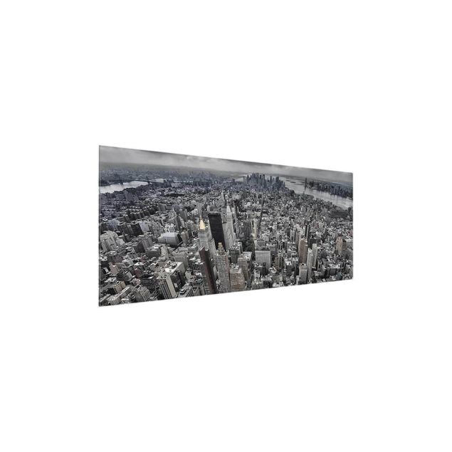 Quadro in vetro - View Over Manhattan - Panoramico