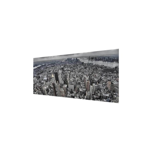 Quadro in vetro - View Over Manhattan - Panoramico