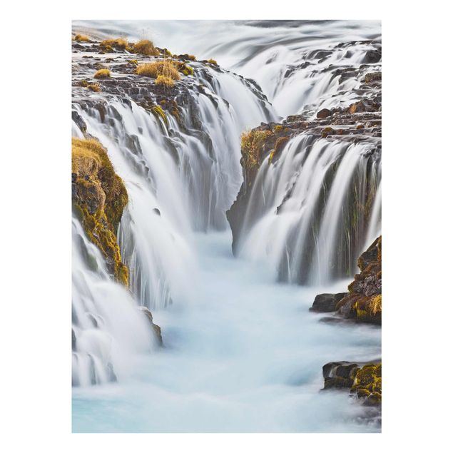 Quadro in vetro - Bruarfoss waterfall in Iceland - Verticale 3:4