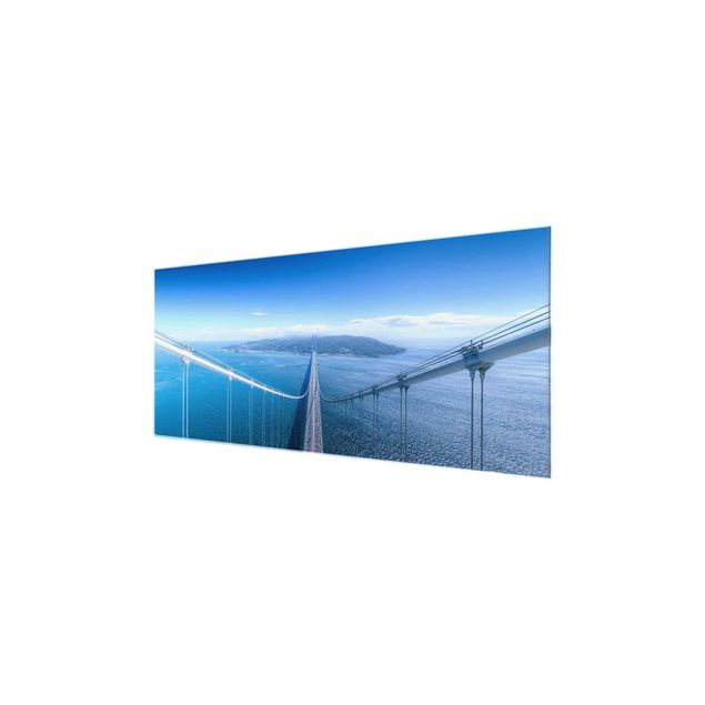 Quadro in vetro - Bridge to the Islanda - Panoramico