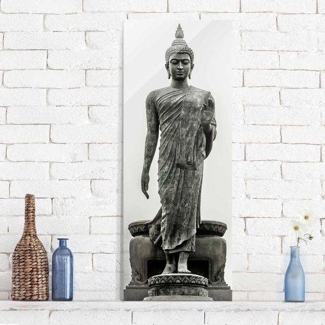Lavagna magnetica in vetro Statua di Buddha