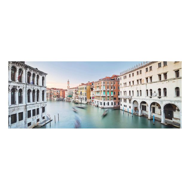 Quadro in vetro - Grand Canal View From The Rialto Bridge Venice - Panoramico