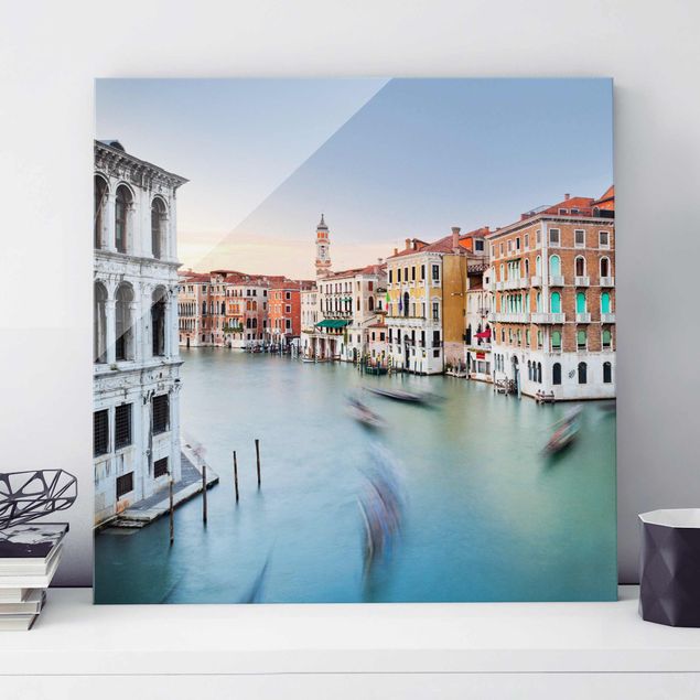Lavagna magnetica vetro Vista sul Canal Grande dal Ponte di Rialto Venezia