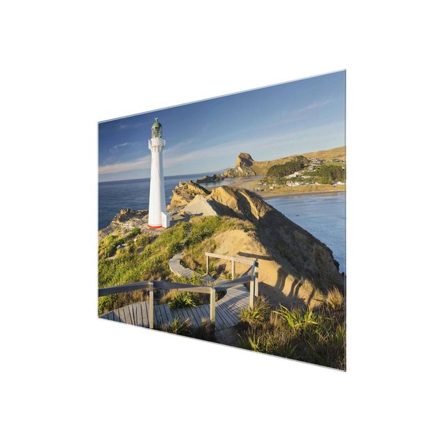 Quadro in vetro - Castle Point Lighthouse New Zealand - Large 3:4