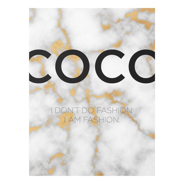 Quadro in vetro - Coco - I Dont Do Fashion - Verticale 3:4