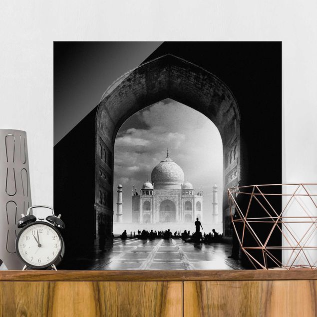 Lavagna magnetica vetro La porta del Taj Mahal