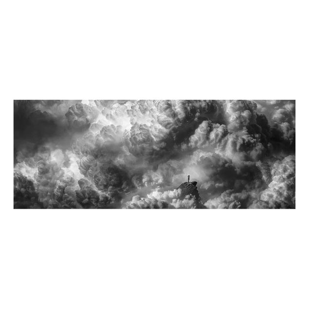 Quadro in vetro - Una tempesta è in arrivo - Panoramico