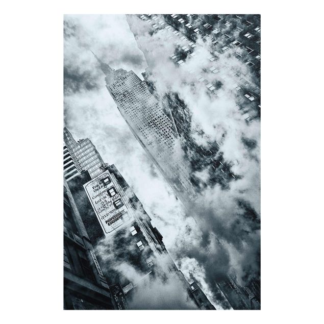 Quadro in vetro - Facciata della Empire State Building - Verticale 2:3