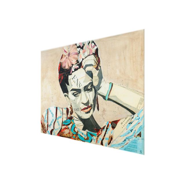 Quadro in vetro - Frida Kahlo - Collage No.1 - Large 3:4