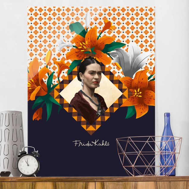 Lavagna magnetica vetro Frida Kahlo - Gigli