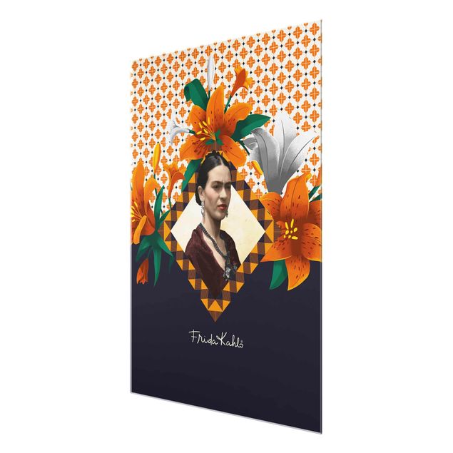 Quadro in vetro - Frida Kahlo - Lilies - Verticale 3:4