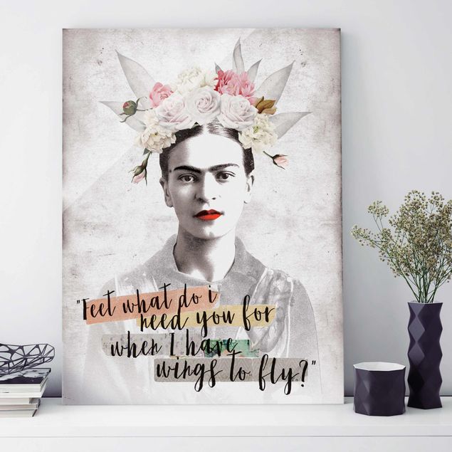 Lavagna magnetica vetro Frida Kahlo - Citazione