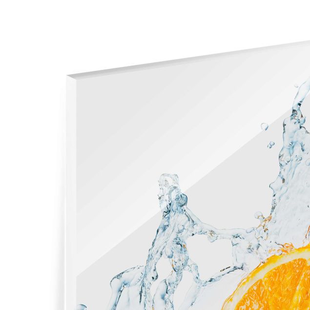 Quadro in vetro - Fresh orange - Quadrato 1:1