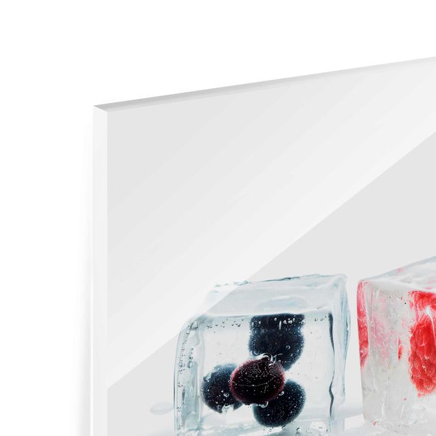 Quadro in vetro - Fruits In Ice Cube - Orizzontale 3:2