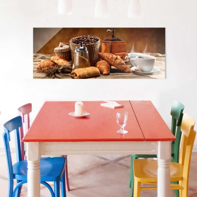 Quadro in vetro - Breakfast Table - Panoramico